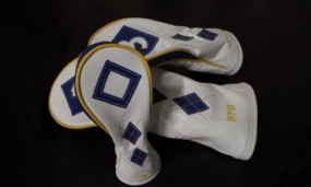 Custom Reserve - 
Body - Pure White 
Pattern -  argyle with cobalt blue diamonds and yellow stitching
Piping - yellow
Side Panel - Cobalt