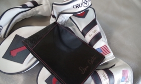 Custom Reserve 
Body - Pure White 
Diamond Patch - navy with scarlet red underlay
Pattern - triple vintage stripe, navy & pure white
Piping - navy 
Side Panel - pure white

Black Cherry Ostrich Yardage Book 