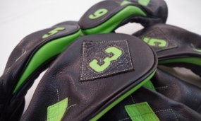 Custom Reserve 
Body - stealth black
Diamond Patch - black ostrich with lime green underlay
Pattern - argyle, lime green
Piping - stealth black
Side Panel - Lime green