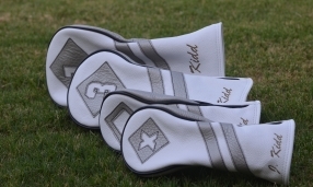 custom set for NBA Player/Coach Jason Kidd
Pure White body with silver bullet diamond patch and dual vintage stripe with stealth black piping