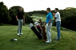 Team Cru teeing it up at Dallas National Golf Club for an early morning round.