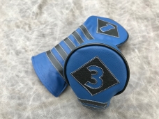 Cobalt Blue with Stealth Black accents in our champion stripe pattern
