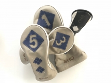Armor grey with navy accents and argyle pattern. Pocket putter cover shown as well