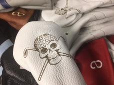 Custom Design for Albany Bahamas using hand sketched GOLF SKULL by Cru designer! TM